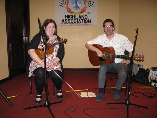 Ceilidh artistes Eilidh Steel and Mark Neal